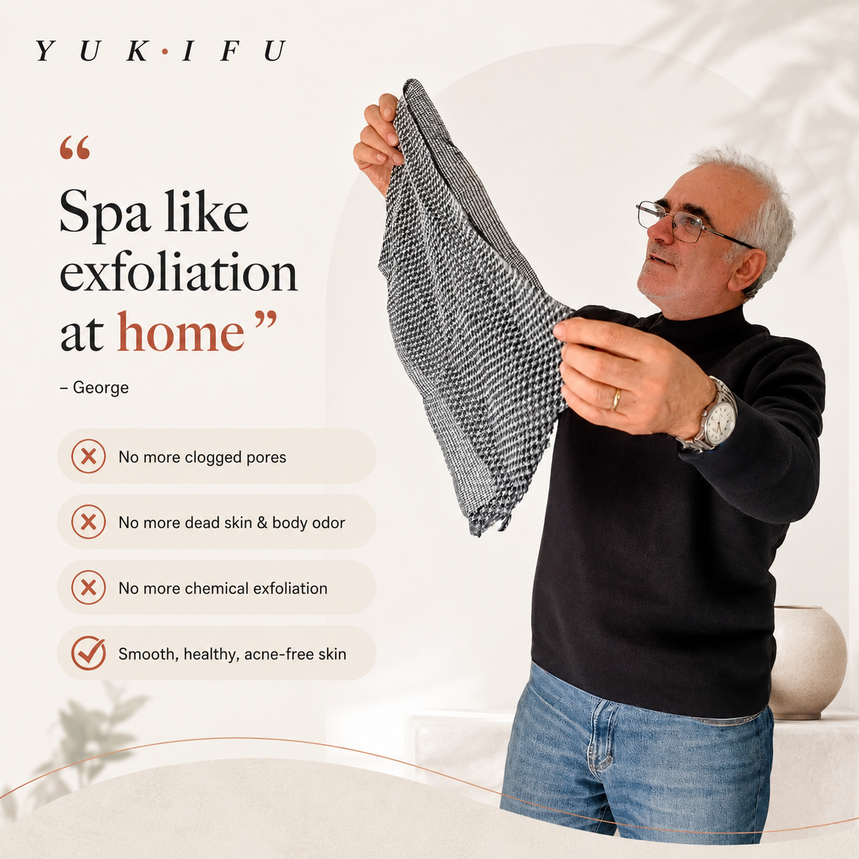 Japanese Exfoliating Antibacterial Shower Towel